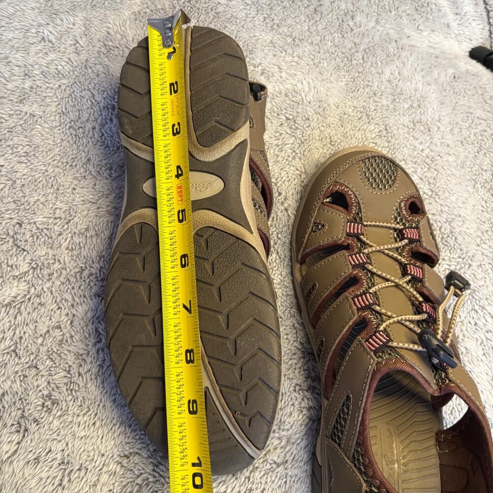 Eddie Bauer Blakely Sandals Women's Brown Leather Fisherman Pull On - Picture 6 of 6